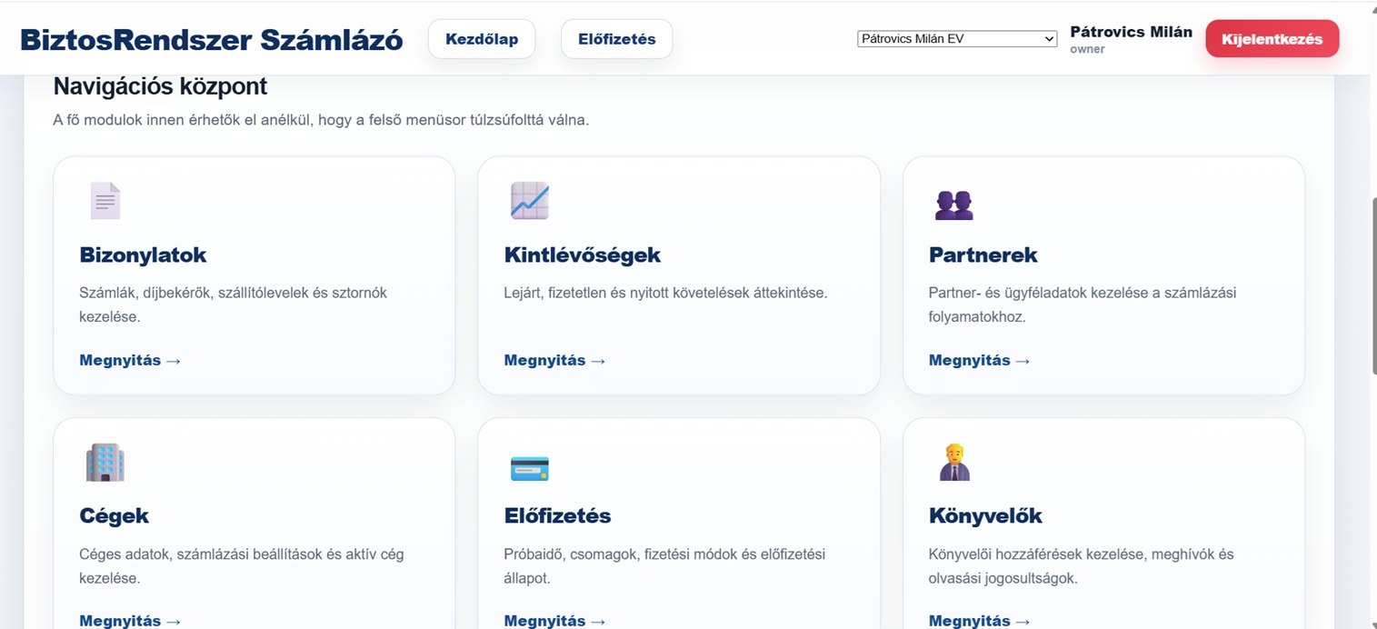 BiztosRendszer dokumentumkezelő felület
